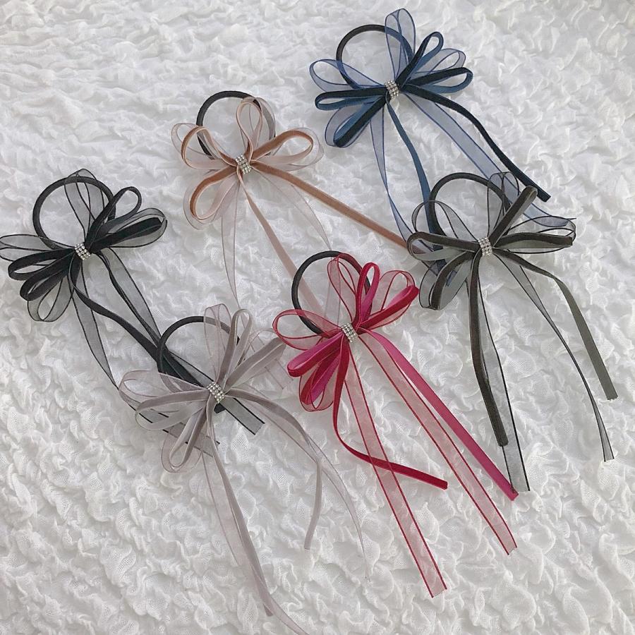 ロングベルベットリボンヘアゴム レディース ヘアゴム 髪留め ポニー 簡単 ヘアアレンジ ヘアアクセサリー 大人 おしゃれ かわいい リボン ベルベット セレクトショップ オンリーユー 通販 Yahoo ショッピング