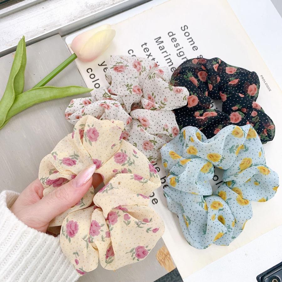 ヘアアクセサリー ヘアゴム シュシュ シンプル ドットローズ柄シュシュ 花柄 フラワー ポニー ヘアゴム 簡単 子ども おしゃれ セレクトショップ オンリーユー 通販 Yahoo ショッピング