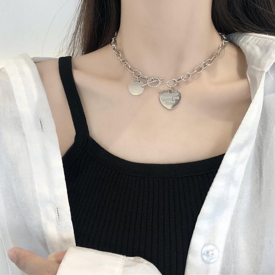 アクセサリー ネックレス レディース 韓国 シンプル お洒落 デイリー 結婚式 高級感 シルバー シルバーハートネックレス セレクトショップ オンリーユー 通販 Yahoo ショッピング
