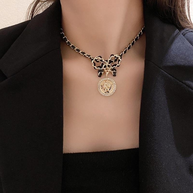アクセサリー ネックレス レディース 韓国 お洒落 デイリー 結婚式 高級感 ゴールド 個性的 リボンコインモチーフネックレス セレクトショップ オンリーユー 通販 Yahoo ショッピング