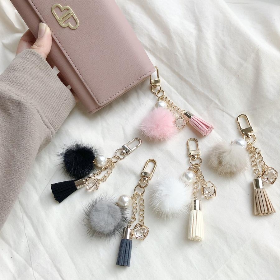 バッグチャーム バックチャーム チャーム タッセル レディース 韓国