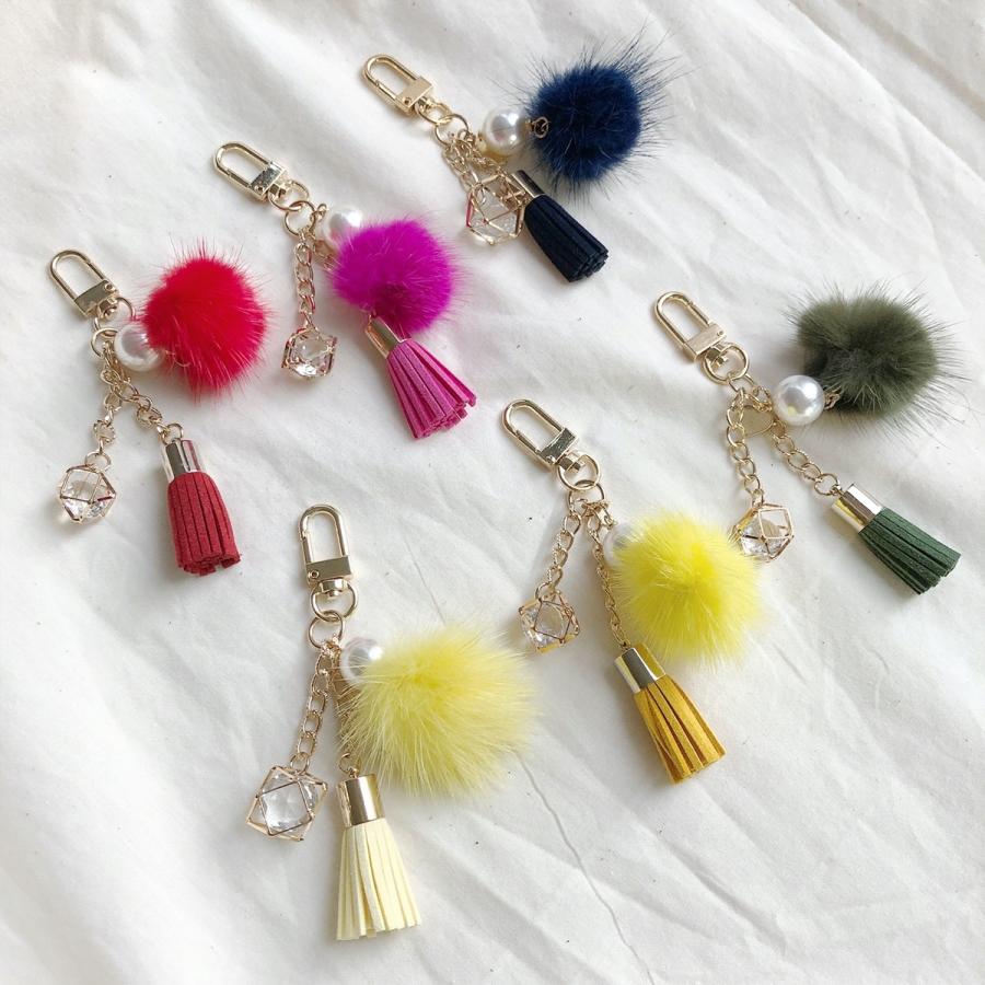 バッグチャーム バックチャーム チャーム タッセル レディース 韓国