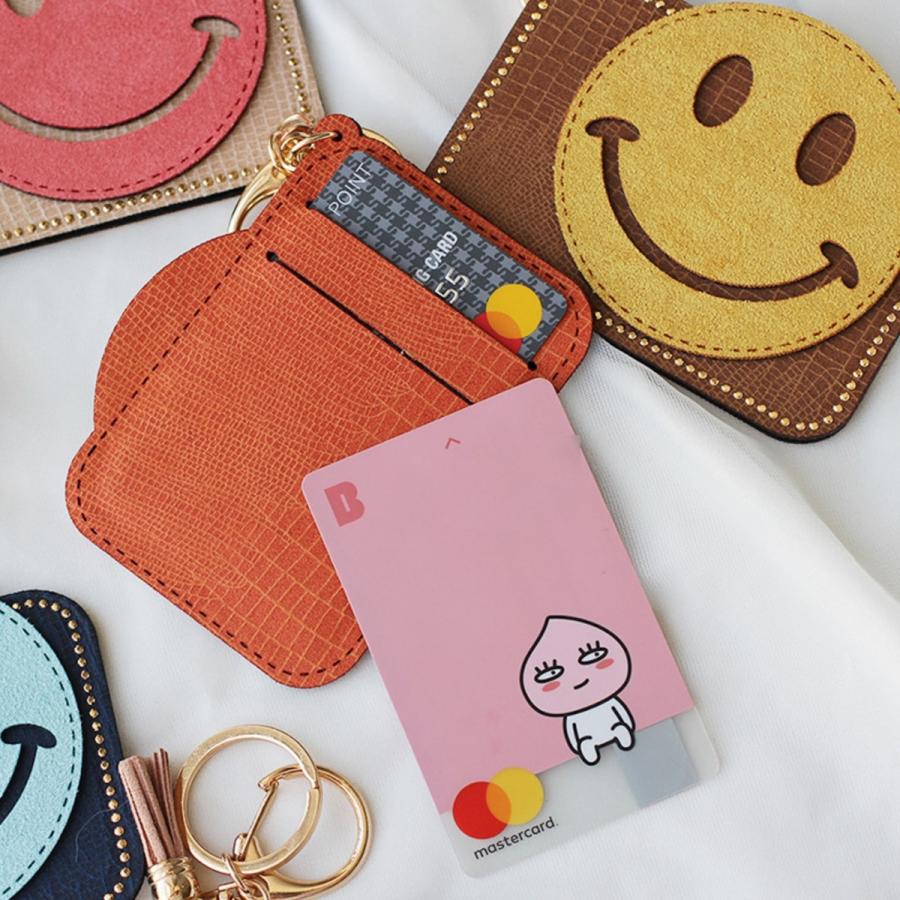 スマイルモチーフパスケース バッグチャーム 定期入れ カード入れ カードケース かわいい おしゃれ シンプル ニコちゃん Onlyou オンリーユー セレクトショップ オンリーユー 通販 Yahoo ショッピング