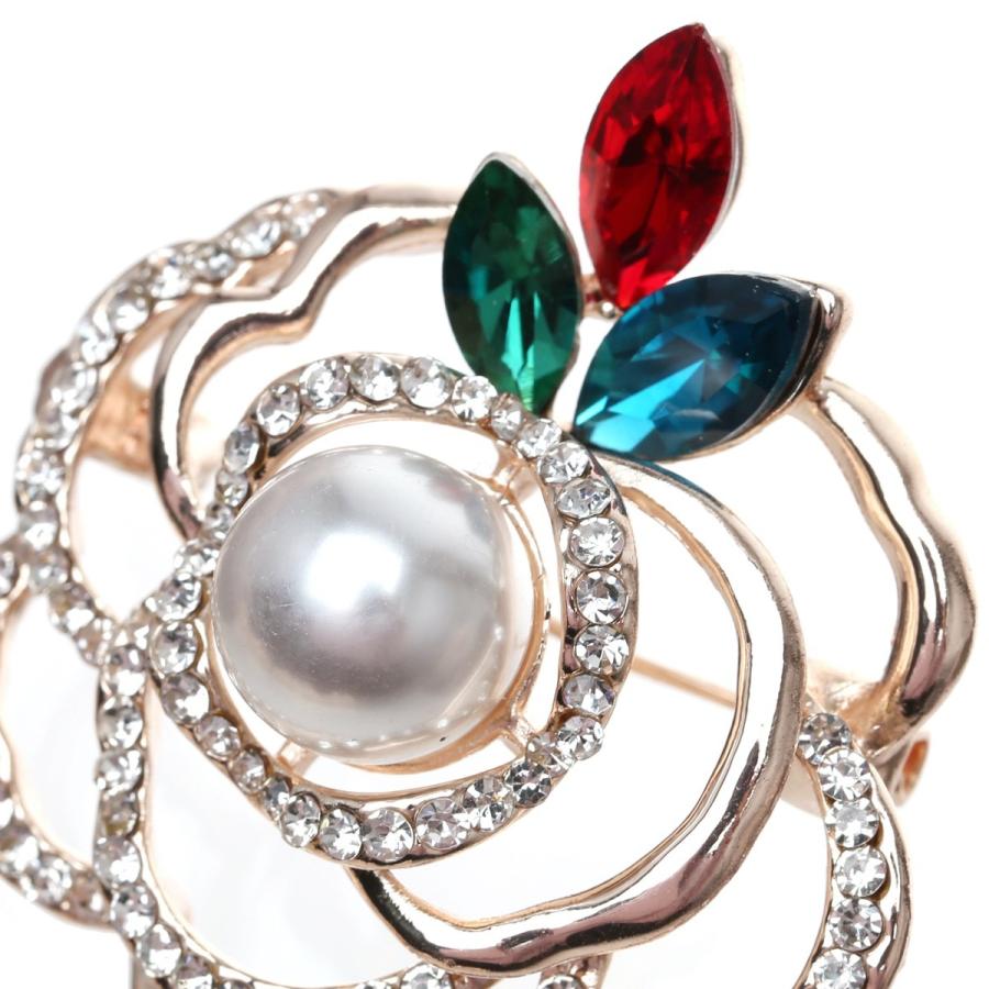 ブローチ おしゃれ ブローチ パール ピンブローチ 韓国 薔薇 ローズモチーフブ ゴールド 結婚式 パーティー 入学式 卒業式 |  | 07