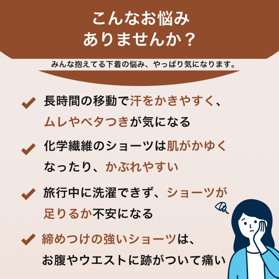 3枚セット ショーツ レディース 綿100% 下着 パンツ 旅行 洗い替え 下着 締め付けない Nestree | MKY factory | 01