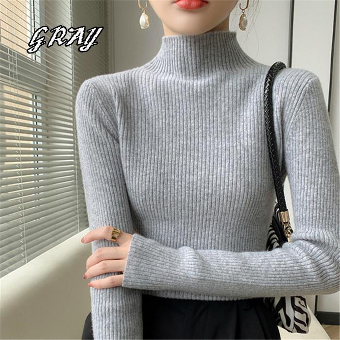 ニット レディース 冬 ハイネック タートルネック セーター