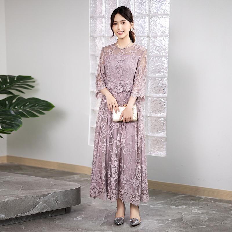 ドレス レディース パーティー 二次会 結婚式 ワンピース ロング丈