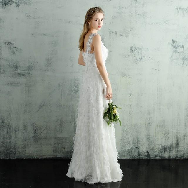 激安 大人気 キャミソール オフショルダー ウェディングドレス