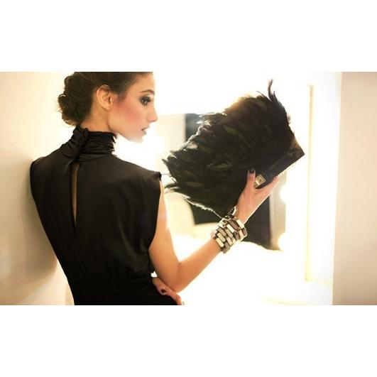 上品 エレガントノースリーブ ロングドレス ハイネック 結婚式