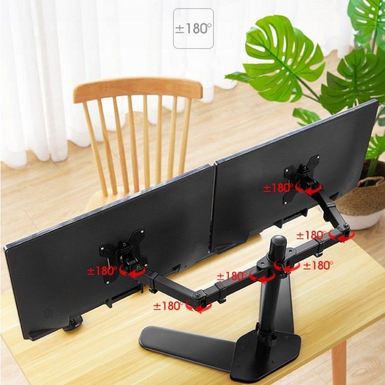 PCセット モニター2台とモニターアーム付き モニターアーム 2画面 パソコン モニター台 机上台 pc モニター