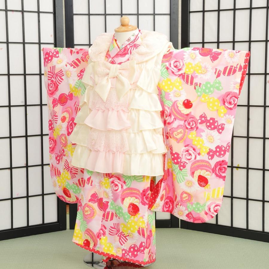 被布セット/レンタル/女の子/SEIKO  MATSUDA/松田聖子/03-214IM/七五三/3歳/オフホワイト/ピンク/フリル/お菓子/着物レンタル/  :03-214IM:京都衣裳館オンリー遊スタジオ醍醐 - 通販 - Yahoo!ショッピング