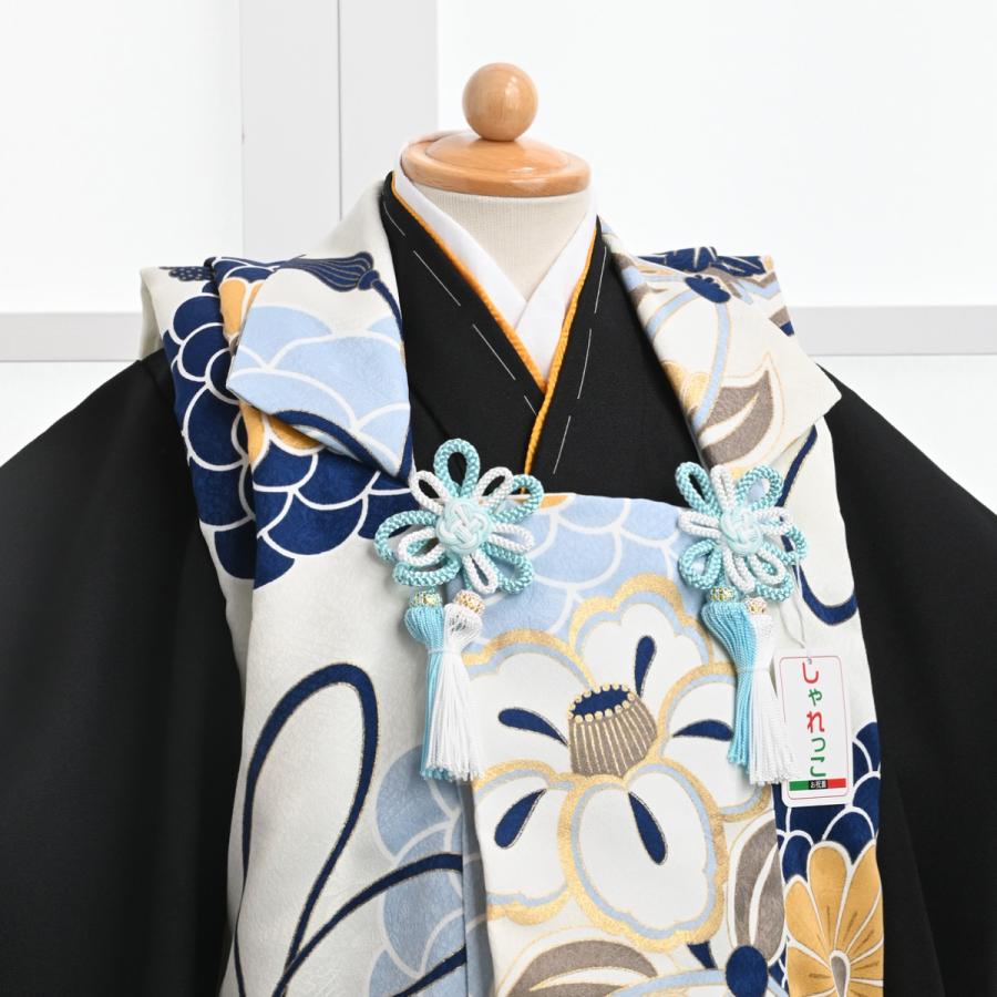 七五三　3歳　しゃれっこ　着物　被布　日本製　未使用品 しゃれっこ】三歳被布コート 七五三 お祝着 日本製 ポリエステル