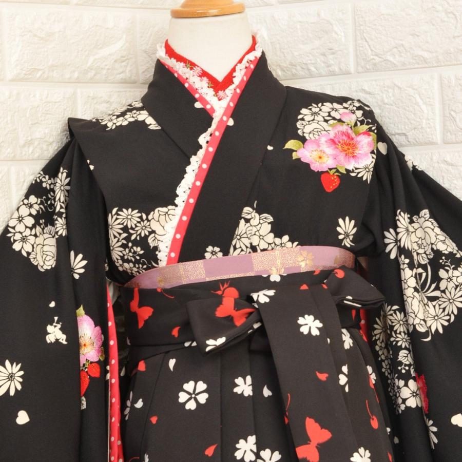 3MKO239 子供 振袖 着物 七五三 花柄 扇柄