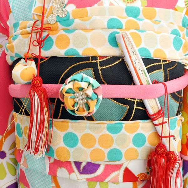 七五三　着物セット　7歳　四つ身ぷちぷり プチプリ A/四ツ身セット/レンタル/女の子/ぷちぷり/Antique/07