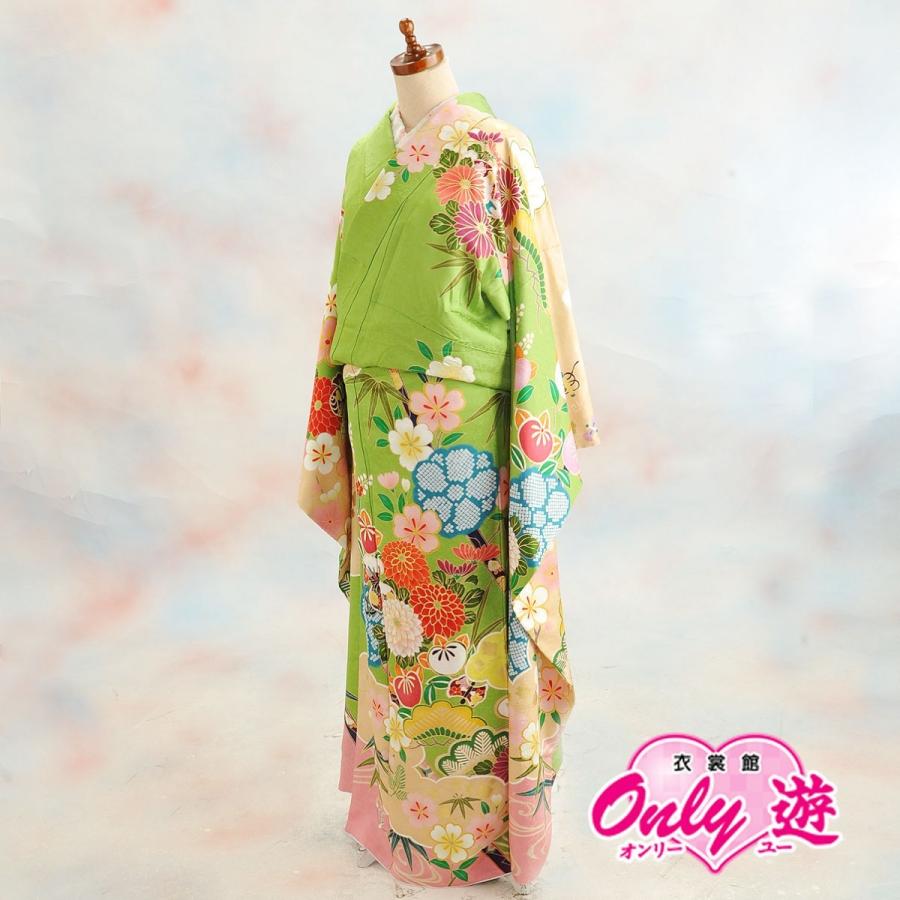 振袖セット レンタル Petitburan 606im Lサイズ レディース 成人式 振袖 ブランド 緑 レトロ 正絹 着物レンタル 606im 京都衣裳館オンリー遊スタジオ醍醐 通販 Yahoo ショッピング