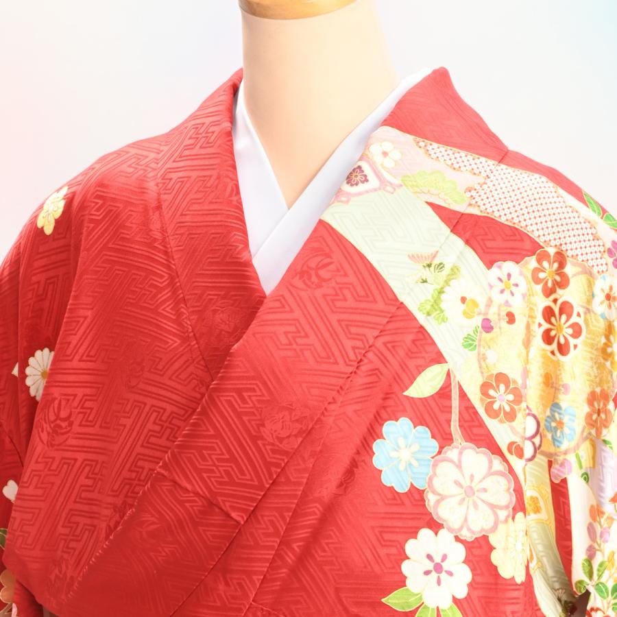 【美品】 振袖セット/十日町振袖/吉澤の友禅/吾妻徳穂 踊りの世界/20-797NB/Lサイズ/レディース/成人式/ブランド/古典柄/正絹/着物 【DGJ4115414384】(147840円)