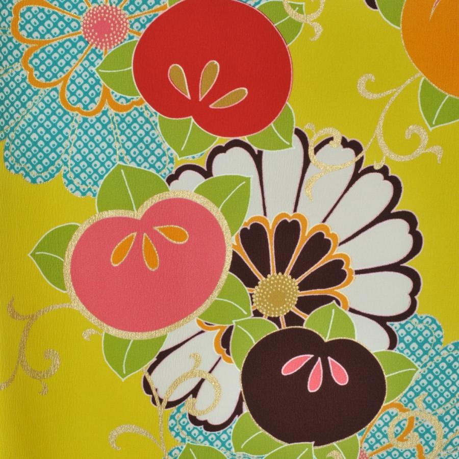 2026年 袴用着物/レディース/Kansai/山本寛斎/22-214IM/Lサイズ/卒業式/謝恩会/レンタル/ブランド/小振袖/二尺袖/小紋柄/橘/黄色/着物レンタル 【B3175090429】(18150円)