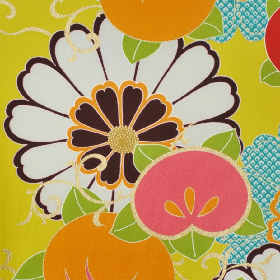 2026年 袴用着物/レディース/Kansai/山本寛斎/22-214IM/Lサイズ/卒業式/謝恩会/レンタル/ブランド/小振袖/二尺袖/小紋柄/橘/黄色/着物レンタル 【B3175090429】(18150円)