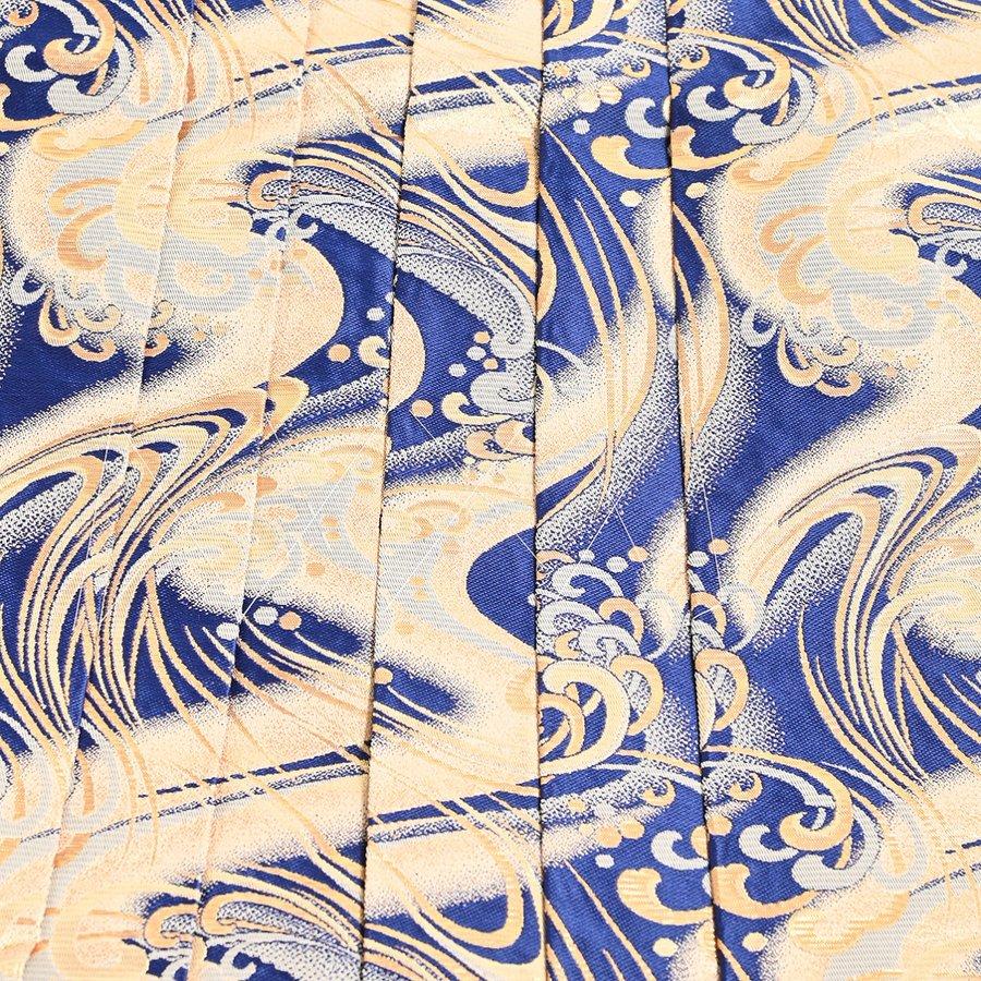 02-105/メンズ袴/55-0583KT-93/Kato/金波に青/6号/袴ひも下丈91cm/男袴/殿方和装/成人式/卒業式/結婚式_2
