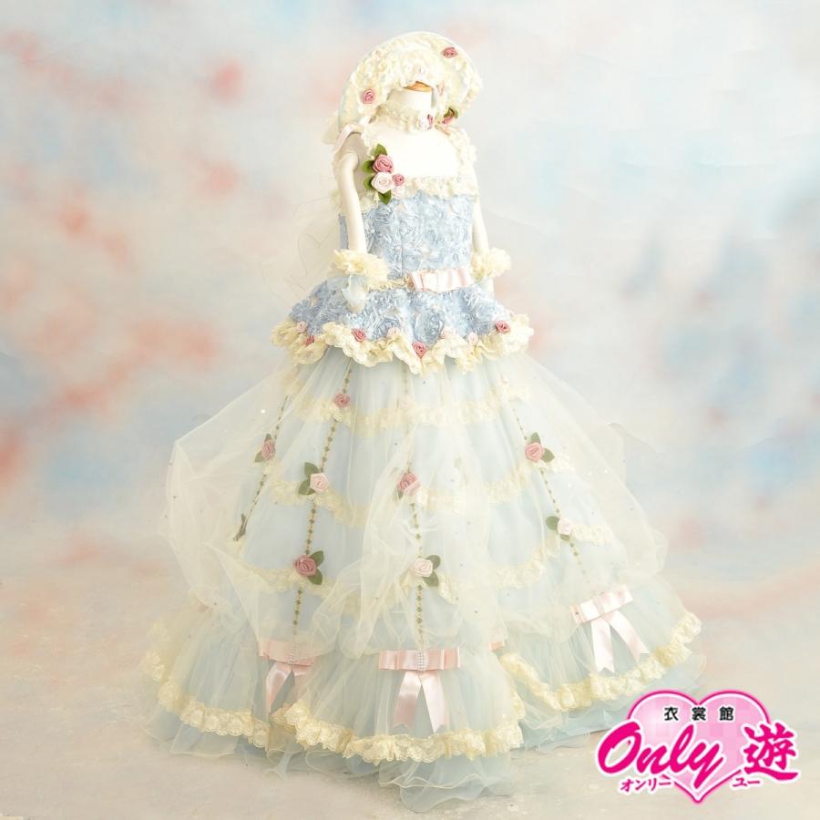 ジュニアドレス トレーンドレス ぷちぷり レンタル 女の子 11 12歳用 140cm ブルー 花柄 G11 Petitpri 京都衣裳館オンリー遊スタジオ醍醐 通販 Yahoo ショッピング