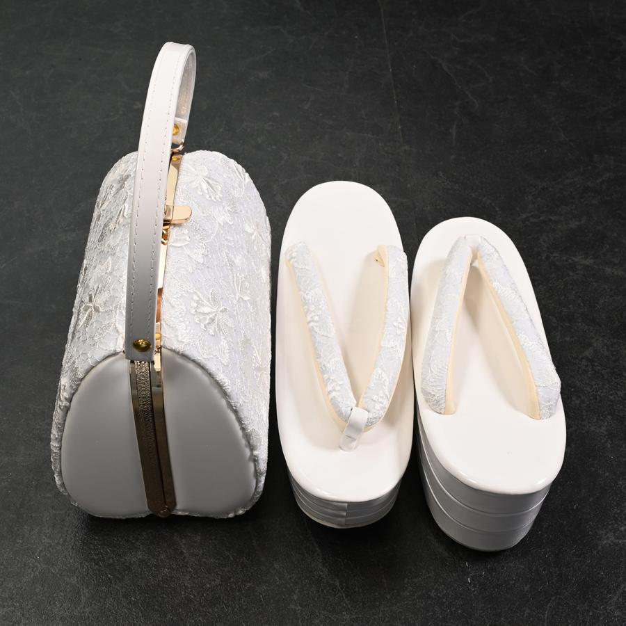 新品】草履バッグセット/レンタル/ZB-1249DR/レース/Lサイズ/草履/成人