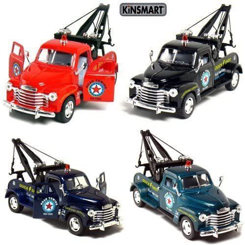 4台のトラックのセット 5インチ1953シボレー3100レッカー車 引き戻しアクション その他おもちゃ 日本未入荷 Themtransit Com