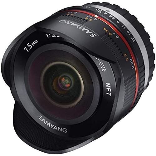 SAMYANG 単焦点魚眼レンズ 7.5mm F3.5 フィッシュアイ マイクロフォーサーズ用 ブラック