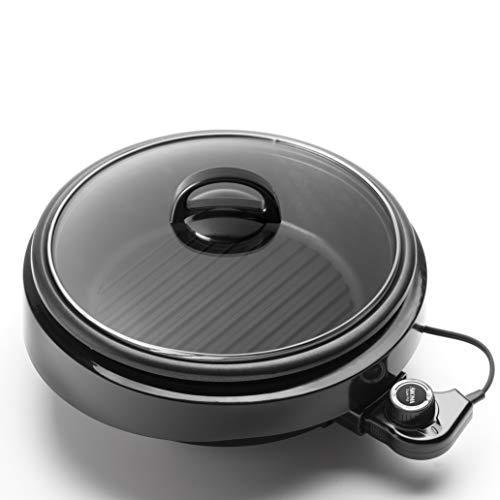 Aroma Housewares ASP-137B 3-Quart/10-inch 3-in-1 Super Pot with Grill Plate