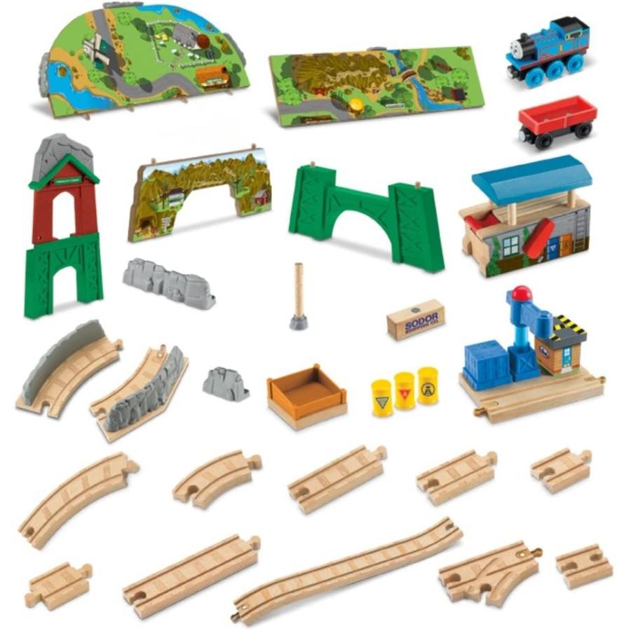 ★レア物 新品未開封 きかんしゃトーマス 木製レールシリーズ 山登り! ブルーマウンテンセット (Y4478) 【RIZ1514435007】(54404円)