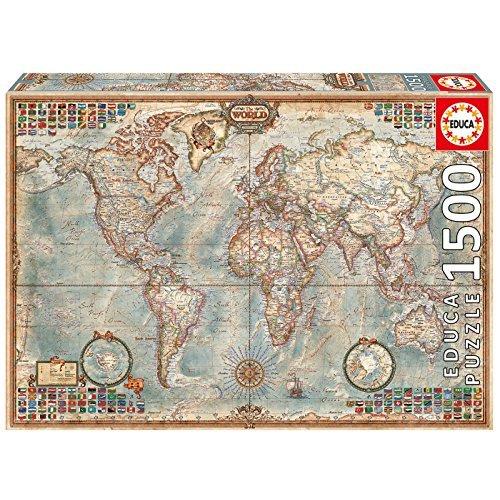 Educa Puzzle. Political Map of the World 1500 Teile Educa 4000 piece puzzle political map of the world new