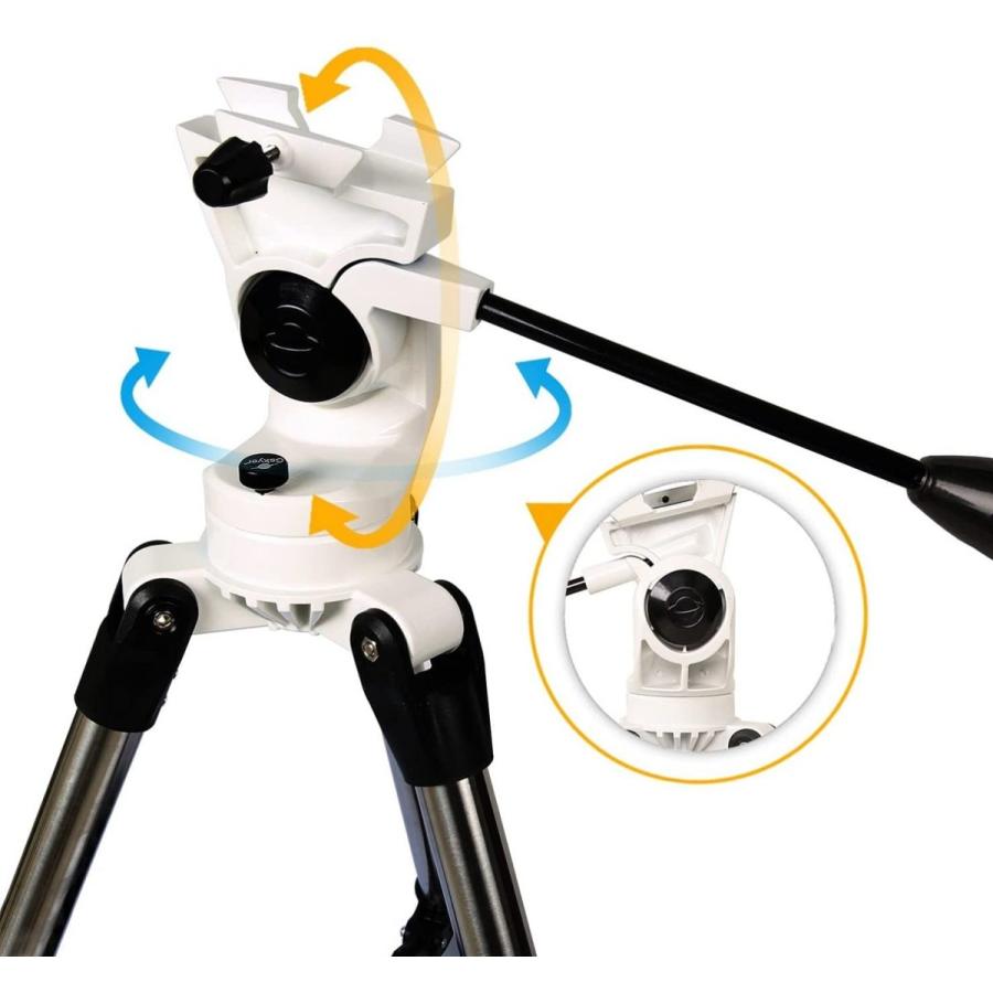 数量限定 Gskyer 天体望遠鏡　屈折式　経緯台　有効径:90mm焦点距離:600mm 【EIM1598104950】(57410円)