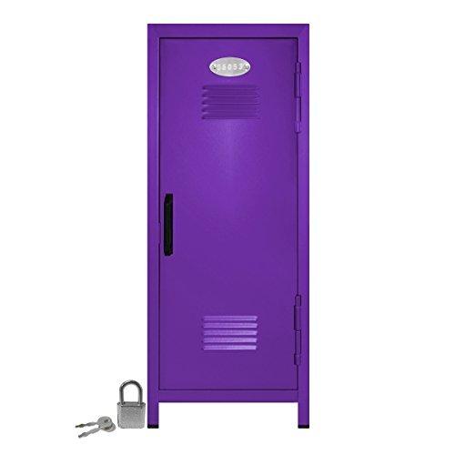 Mini Locker with Lock and Key Purple- 27cm Tall