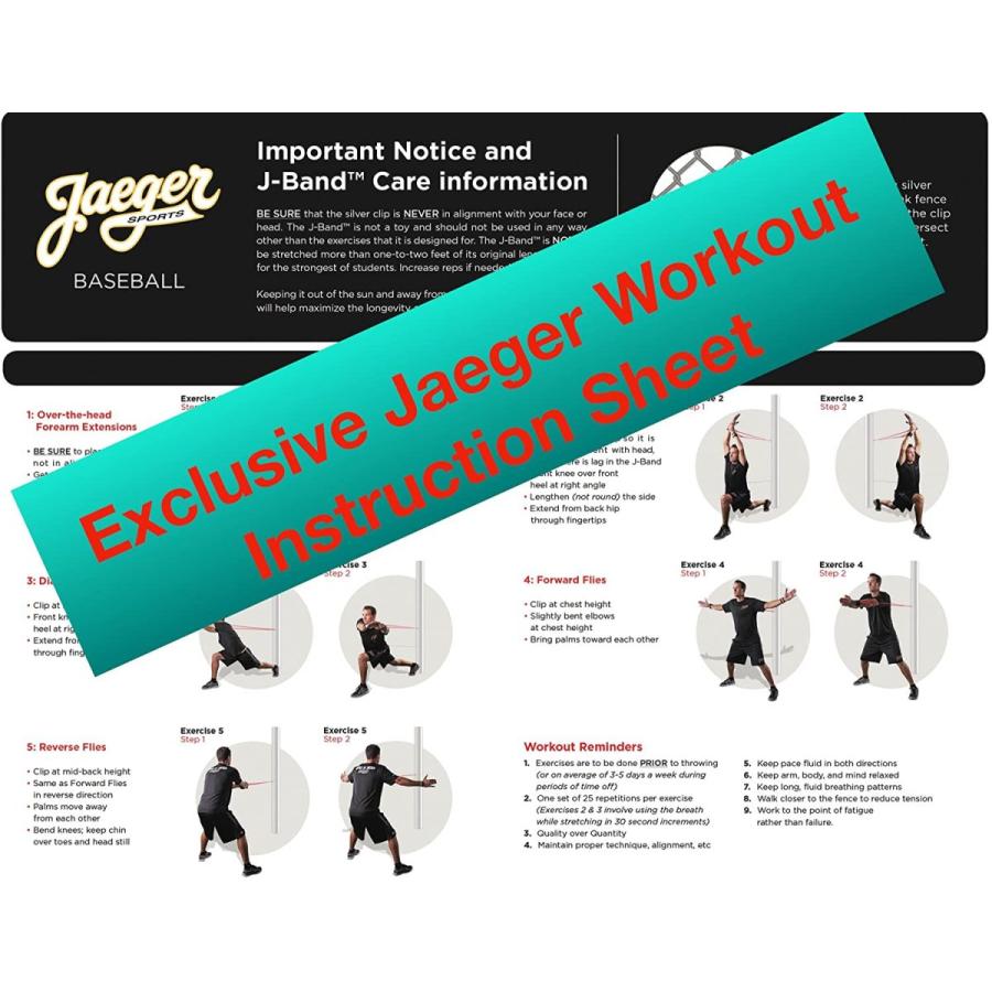 Jaeger Sports エクササイズ ベースボール/ソフトボール J-バンド ジュニア - (12歳 と 以下) ピンク 
