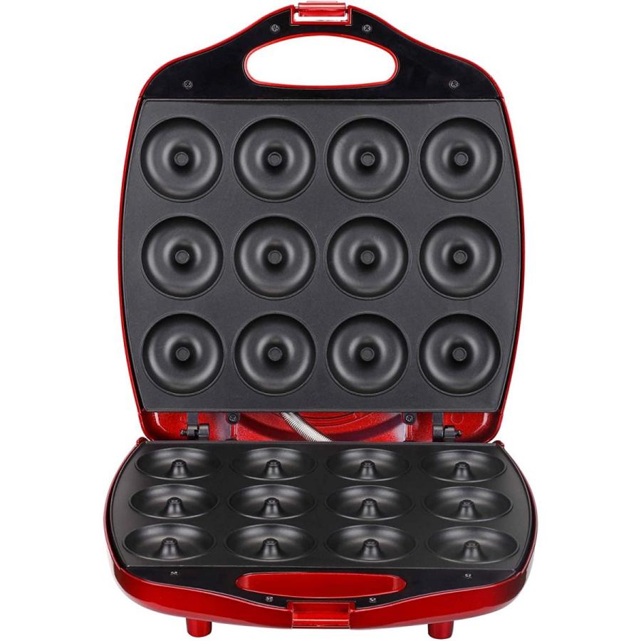 VonShef 12 Mini Donut Electric Maker Kit Set, Small Donut Snack Machine
