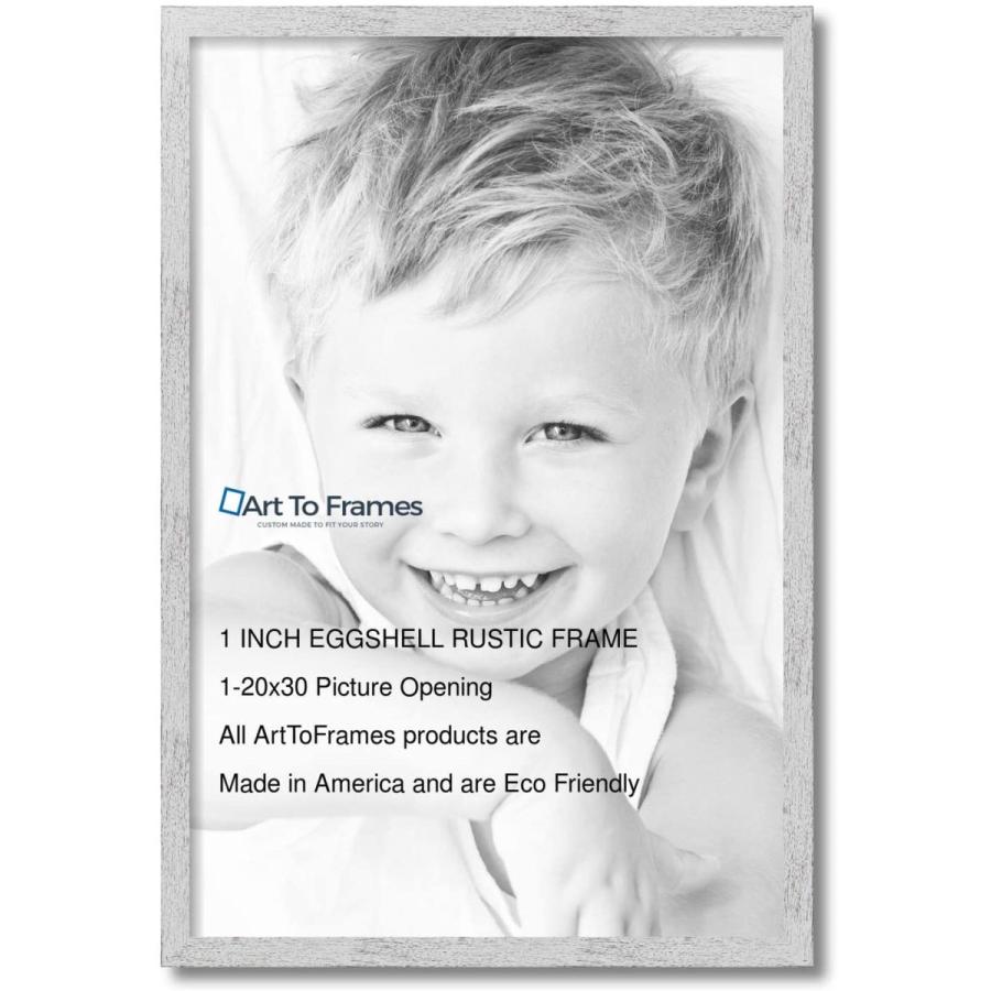 新入荷 額縁 ラスティックな仕上げのターコイズ色バーンウッド製 枠幅0.75インチ 20 x 30%ダブルクォーテ% ホワイト WOM0066-1343- 【CEG9538240616】(34265円)