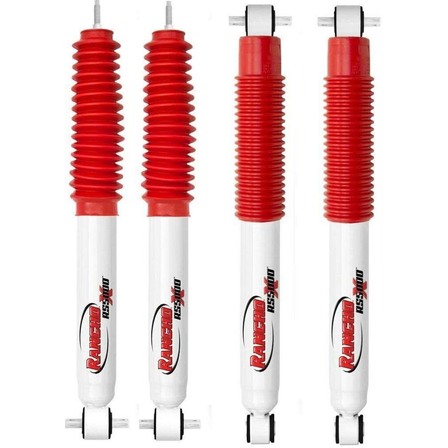 Rancho RS5000 フロントとリアショックセットキット 19972006 Jeep Wrangler TJ 02インチリフト用