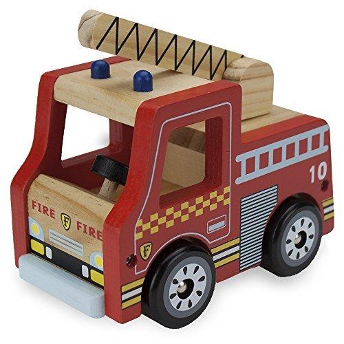 流行 木製ホイールNatural Beech木製Fire Engine by想像力世代 その他おもちゃ