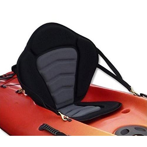 Pactrade Marine 調節可能なパッド入りデラックスカヤックシート 取り外し可能なバックパック/バッグ カヌーバックレスト