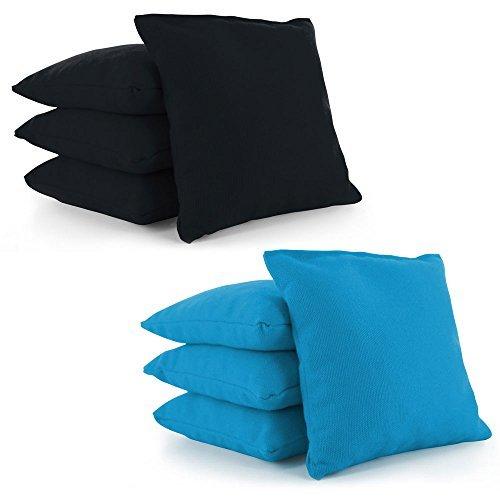 (Red-White) - Tailor Spot All Weather Resistant Cornhole Bean Bags (Set of