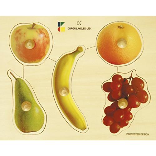 Edushape 大きなノブフルーツパズル 5ピース