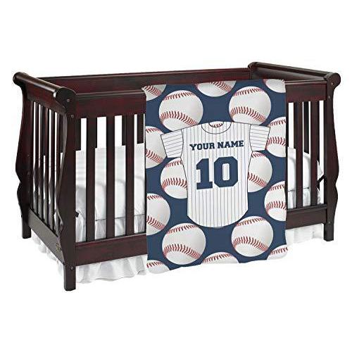 人気特価激安 jersey Baseball baby mi-baby-blan レッド Blanket Baby ) Personalized ( blanket オブジェ、置き物