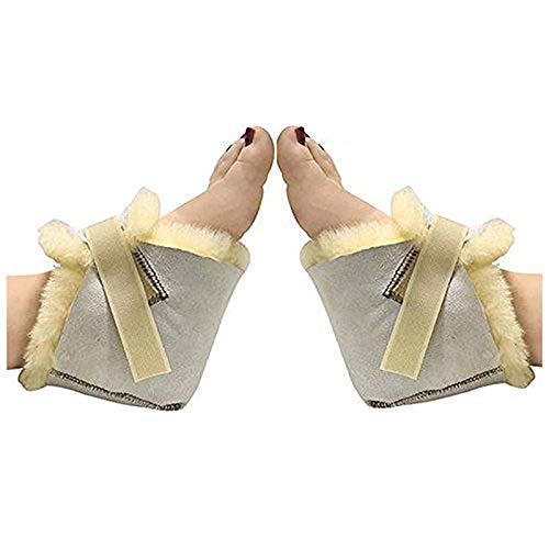 シープスキンヒールプロテクター 4 X 2.25 X 1.5 (IN) ブラウン