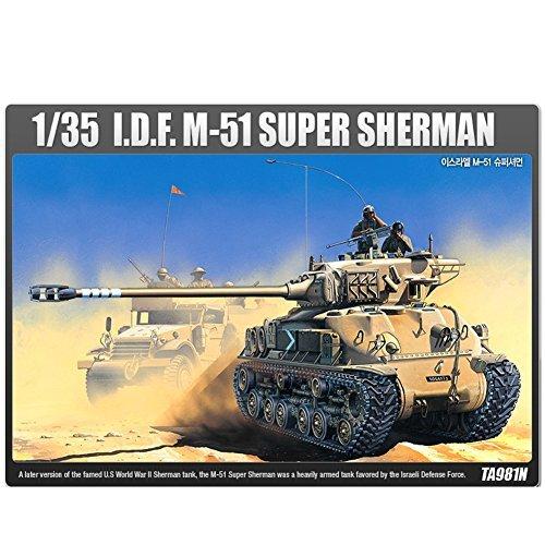 Academy 13254 TA981N 1/35scale model kit ISRAELI MEDIUM TANK M-51 SUPER SHE