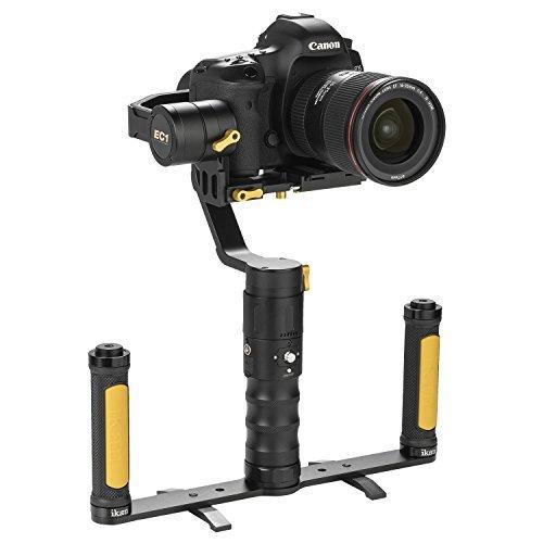 Ikan EC1 Dual Grip Handle Gimbal Kit for DSLR and Mirrorless Cameras%カンマ% Black (EC1-DGH-KIT)