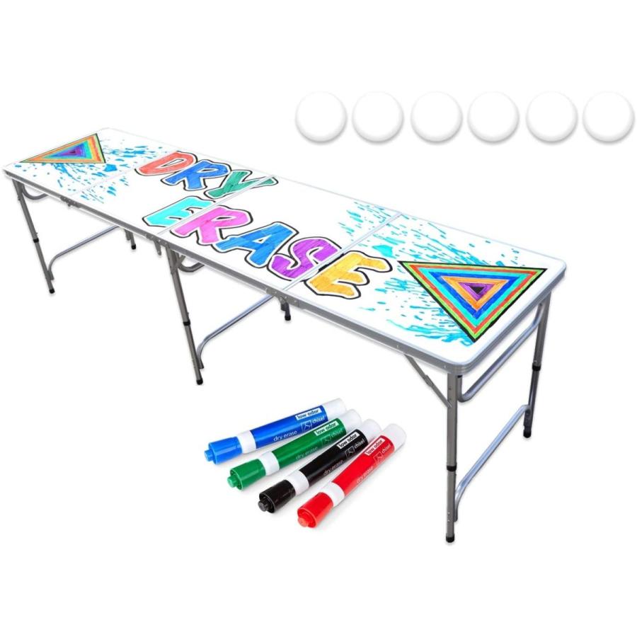 ★動作確認済み PartyPongTables.com 8フィートビアポンテーブル オプションのカップ用の穴とLED変光ライト?-?テーブルデザイン11種類 (カスタ 【R8228211932】(29559円)