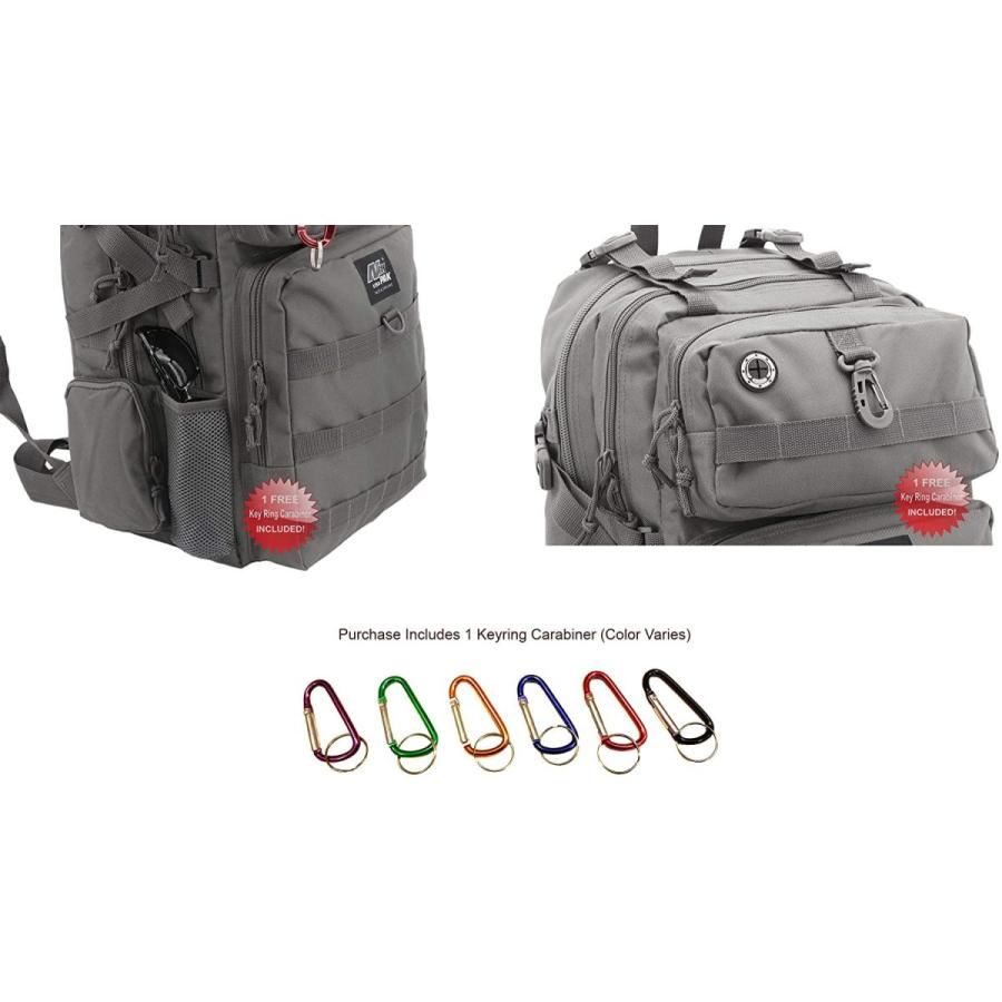 価格順 メンズNexpak DuffleダッフルバッグアウトドアハイキングMOLLE Tactical Shoulderストラップバッグ+懐中電灯 ブラック
