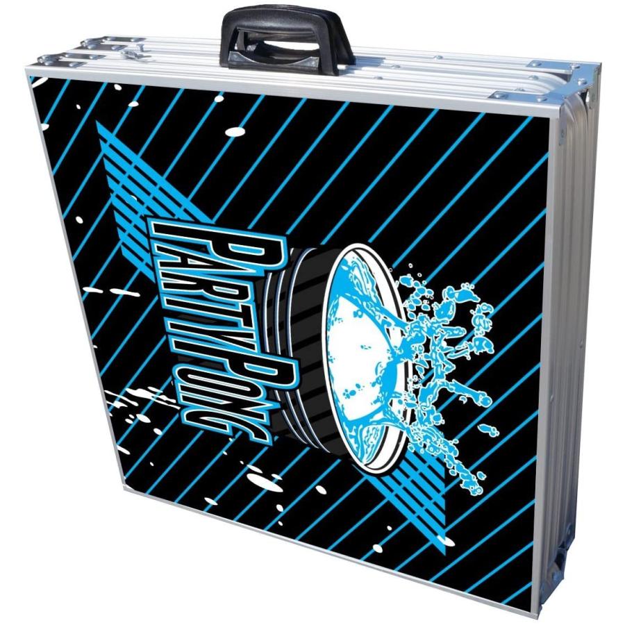 【値下げ⭕️】 PartyPongTables.com 8フィートビアポンテーブル オプションのカップ用の穴とLED変光ライト?-?テーブルデザイン11種類 (カスタ 【QG1034963422】(37180円)