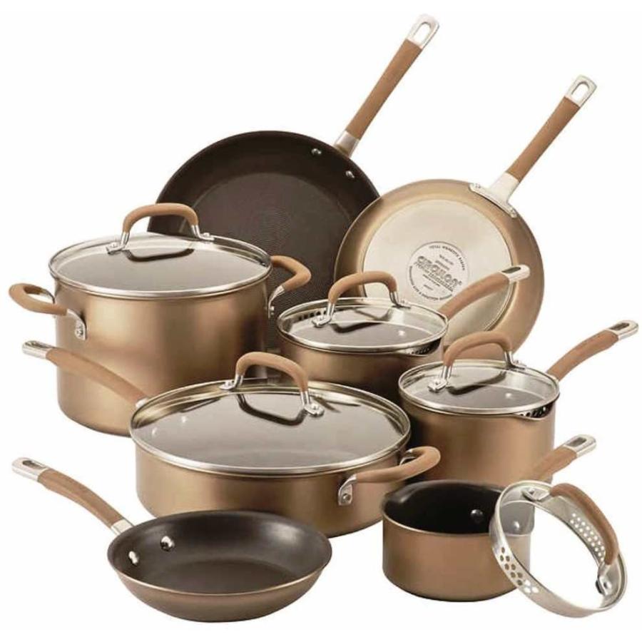 人気特価激安 送料無料 Circulonプレミアプロnonstick 13 Piece調理器具セット 極彩色ブロンズexterior キッチンツール Smssvg Org