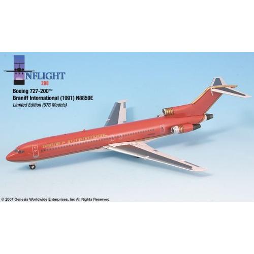人気ブランドを Aeroplane 727 0 Boeing Red Gold Ultra Braniff 送料無料 Miniature 1 2 Diecast Model Www Small Village Com