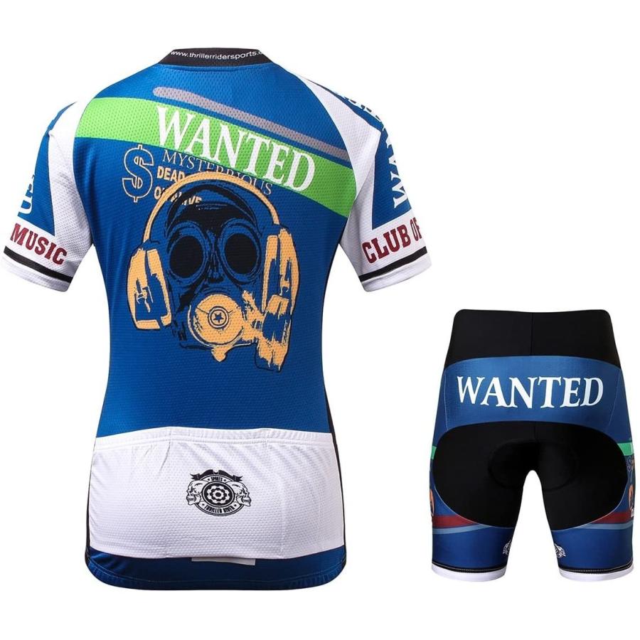 美品 Thriller Rider Sports サイクルジャージ レディス 女性自転車運動服装半袖やショートパンツ セット - 組み合わせ Wanted 【G1786897829】(10215円)